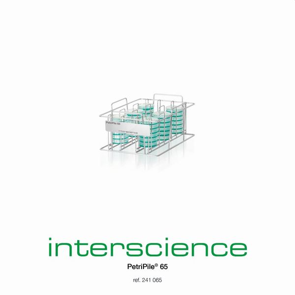 Interscience PetriPile 65, Storage racks for stacking 36 Petri, 65 mm, 30,5 x 22 x 13 cm