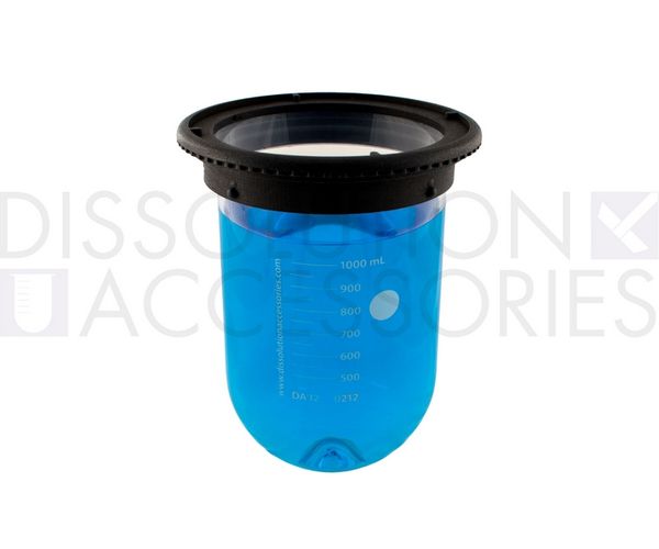 Dissolution Accessories Vessel, Boro 3.3, clear, 1000 ml, APEX-Bottom, Teledyne Hanson Vision
