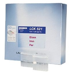 Hach Lange Iron - trace, LCK 50 mm cuvette test, 20/PAK, MR 0.01 - 1.0 mg/l