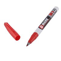 Product Image of Marker, Laboratory, permanent, Fine Tip, 1mm Line, 3ml, Red Ink, 10pc/PAK