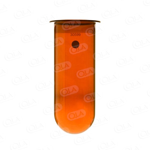 QLA 2000mL Amber Glass Vessel for Distek, No Ring, Serialized