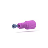 Product Image of Flangeless Fitting Delrin purple, 1/4-28 Flat-Bottom, for 1/16'' OD, 1pc/PAK