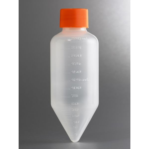 Corning Gosselin Corning Zentrifugenröhrchen, PP weiß, 250 ml, konischer Boden, mit PE-Dichtungskappe, steril, 17 x 6 St/Pkg