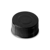 Product Image of 9 mm solid black cap with PTFE/silicone liner, 1