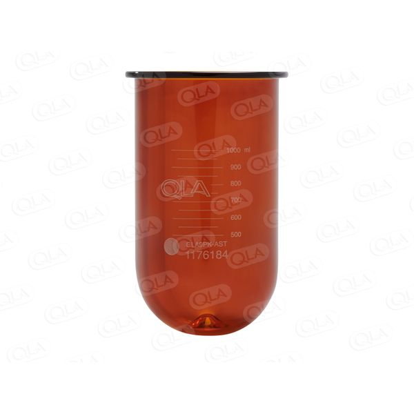 QLA Glasgefäß, PEAK, 1000 ml, braun, für Sotax, Serialized