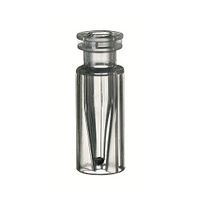 Product Image of ND11 TopSert: TPX Snap Ring Vial, 32x11,6mm, clear, + integrated 0,2ml Glass Micro-Insert, 10 x 100 pc