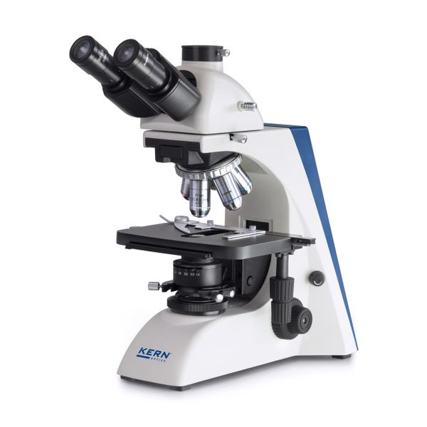Kern OBN 132 Compound Microscope Trinocular, Inf Plan 4/10/20/40/100, WF10x20, 20W Hal
