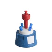 Product Image of SafetyCap IV, V2.0, GL45, 4x PFA-fitting 1.6/2.3/3.2 mm OD + air valve