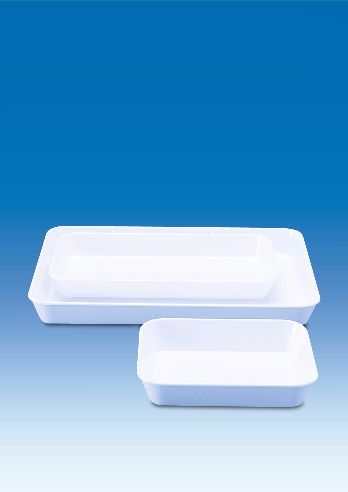 Vitlab Instrumentenschale, MF, weiß, hohe Form, 350x250x40 mm, 5 St/Pkg