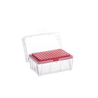 Product Image of Sapphire Rack for 10 µl Pipette Tips, for 96 Tips, red Pipette Tip Insert, 6 x 10 pc/PAK