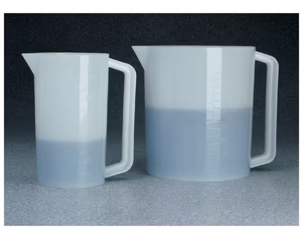 Nalgene Thermo Scientific Messbecher, HDPE, mit Henkel, 3000 ml, 6 St/Pkg