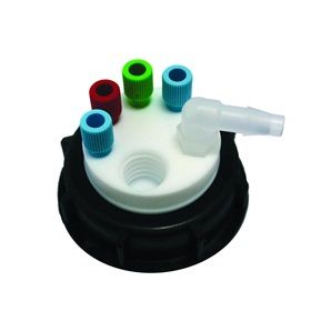 A.I.T. France Smart Waste Cap S55 , 4 Eingang (1/8'' oder 1/16'') + 1 Leck (6-9 mm) mit Aktivkohlefiltereinsatz