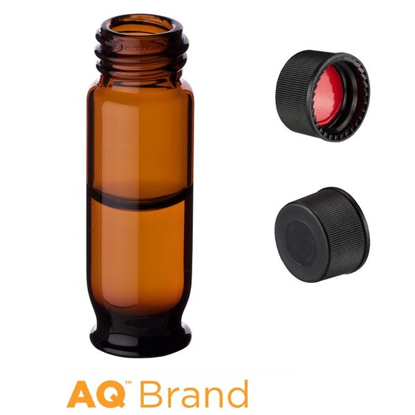 Microsolv EPP CDMR Library Storage Vial, 3.8 ml, Amber, and black screw solid Cap with Sil/PTFE Liner, 100 pc/PAK