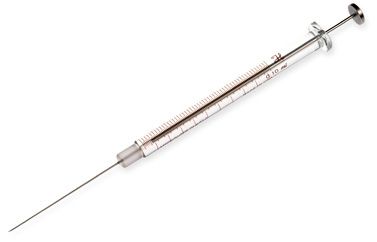 Hamilton 100 μl, Modell 710 N Spritze, 22s Gauge, 51 mm, point style 2, max. Druck 2000 psig (137.9 bar), max. Temperatur 50°C/122°F, mit 