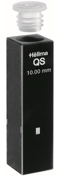 Hellma Ultra-Mikro-Küvette, Typ 105.202-QS, HP Quarzglas, WL 200-2500 nm, Schichtdicke 10 mm, (HxB) 2.5x2 mm, Z-Höhe 8.5 mm, PE-Stopfen, 50 μl