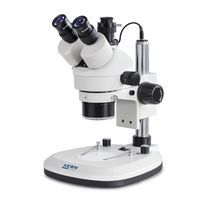 Product Image of OZL 466 Stereo Zoom Microscope Trinocular (with Ring Light), Greenough, 0,7 4,5x, HWF10x20, 3W LED