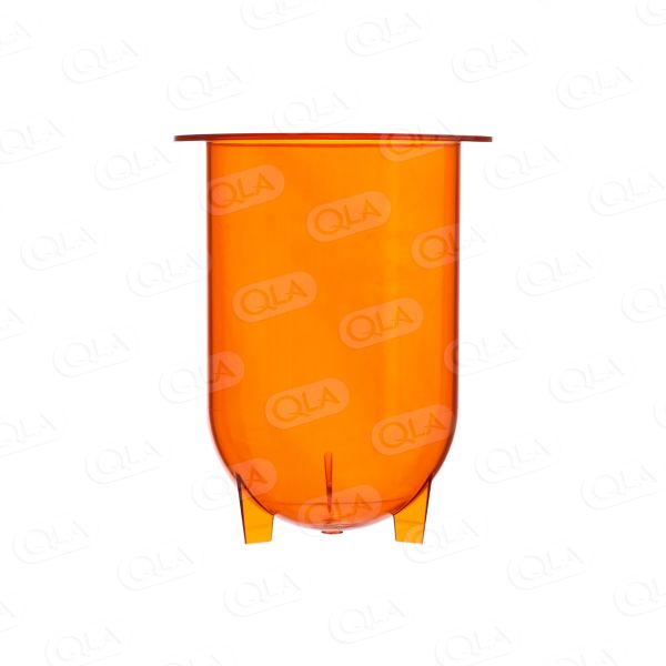 QLA 1000mL Amber Plastic Footed Vessel for Distek- not for use with Bathless system
