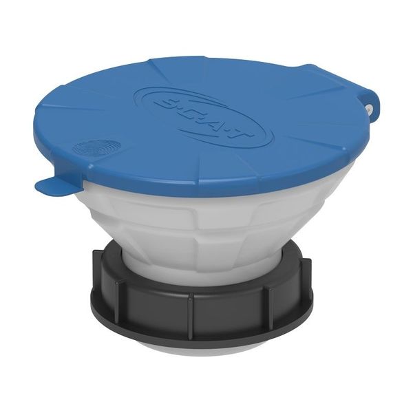 SCAT Deckeltrichter ''MARCO'' für Vial Disposer, S90, PE-HD weiß