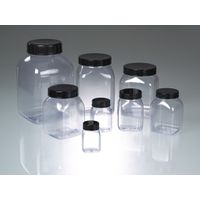 Product Image of Wide-necked box, square, PVC transp., 750ml, w/cap