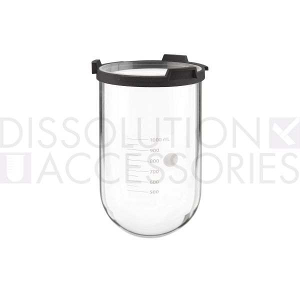 Dissolution Accessories Gefäß, Boro 3.3, klar, 1000 ml, PTFE beschichtet, Sotax XTend