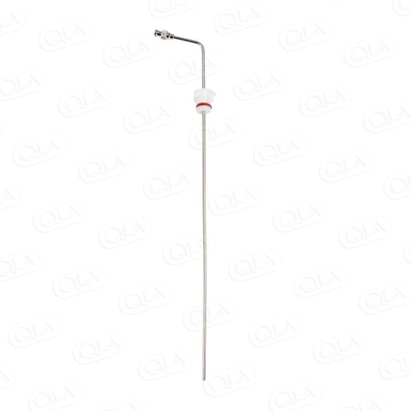 QLA Probenahmekanüle, Edelstahl 316, gebogen, 15'' (380mm), mit Edelstahl-Luer-Lock & Tygon-Schlauch, inkl. verstellbarem Kanülenstopfen