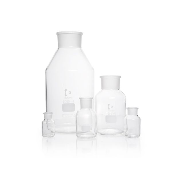 Duran Group Wide neck bottle, clear glass, NS 24/20, 50 ml, w/o stopper, 10 pc/PAK