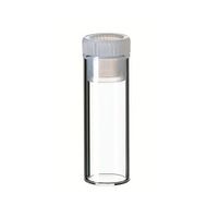 Product Image of 2ml Flachbodenglas, 31,5x11,6mm, Klarglas, 12mm PE Stopfen, transparent, 1000/PAK