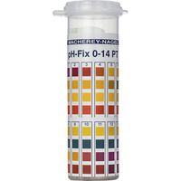 Product Image of pH-Fix 0-14 PT Indicator sticks in round plastic tube w/snap cap, 6 x 85 mm,  100 sticks