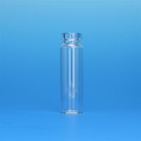 Product Image of 20 ml SPME Clear Radius Bottom Vial, 23x75 mm 20 mm Flat Top Crimp, Thicker Lip Finish, 10 x 100 pc/PAK