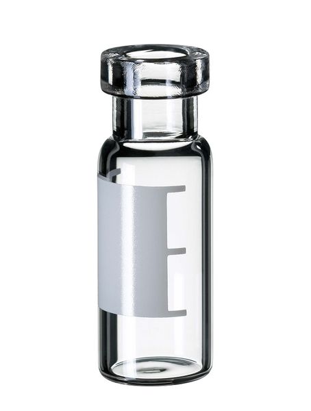 Altmann Analytik ND11 1.5ml Crimp Top Vial, 32 x 1.6 mm, clear glass, label/filling lines, wide opening, 10 x 100 pc/PAK