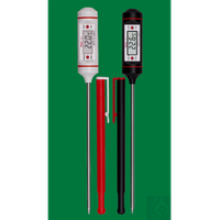 Product Image of Elektronisches Digital Thermometer, PRIMA long, -50 - +200:0,1 °C, Gehäuse weiß, 195 x 20 mm, Einstechfühler 125 x 3,5 mm