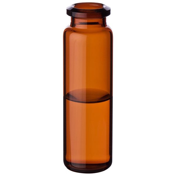 Microsolv Headspace Vial amber, 20 ml, Crimp Top 20 mm, PE Style, PE Style, 100 pc/PAK