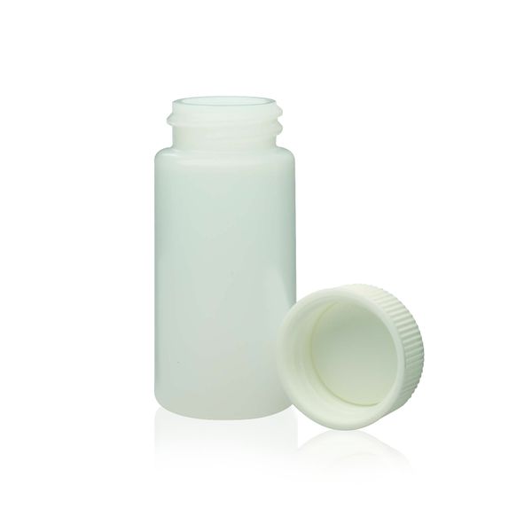 DWK Wheaton 20 ml liquid scintillation vial, HDPE, with PP screw cap with PE insert, packed separately, 500 pc/PAK