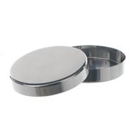 Product Image of Petri Dishes, 18/10 Steel, 75 x 20 mm, with lid