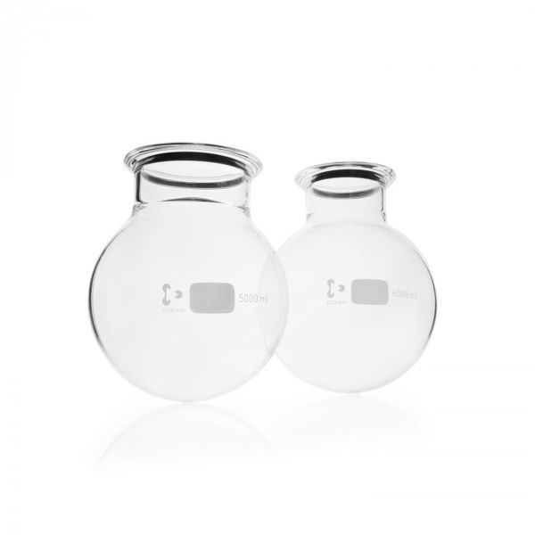 Duran Group Planflansch-Rundkolben, Glas, DN 100, 10000 ml, Flansch mit Nut