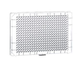 Greiner Bio-One Mikroplatte, 384 Well, COC, transparent, Small Volume, LoBase, fester Boden, 8 x 10 St/Pkg