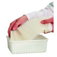 Product Image of Strips Grey, germ paper, 50 double pleats, 110x20mm, incl. wrapg strps, 1000/pk