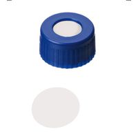Product Image of Kurzgewindekappe, ND9 PP, blau, 0,2 mm, PTFE virginal, 1000/PAK