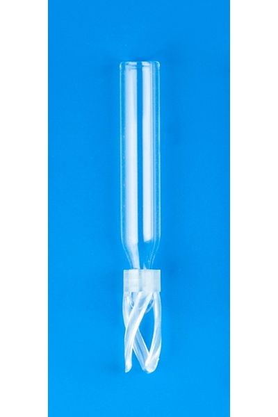 JG Finneran 200 μl Glass Conical Limited Volume Insert, 5x36 mm Precision-Formed Mandrel Interior, with Bottom Spring, 100 pc/PAK
