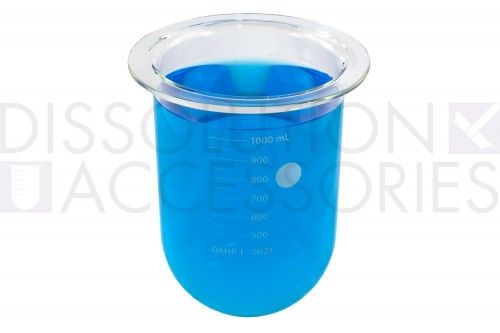 Dissolution Accessories Gefäß, Boro 3.3, klar, 1000 ml, hoch-präzise, Copley