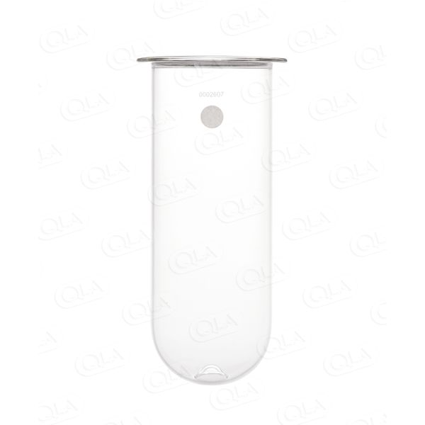 QLA 2000mL Clear Glass PEAK Vessel for Distek, No Ring, Serialized