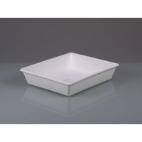 Product Image of Laboratory tray, PP white, in. LxW 240x300 mm, 3 l