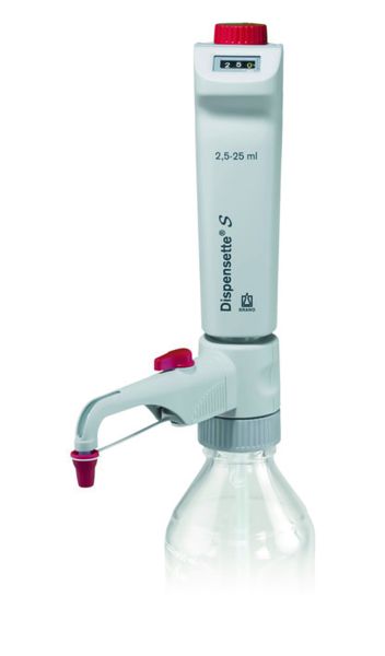 Brand GmbH & Co. KG Dispensette S, Digital, DE-M, 2,5 - 25 ml, with recirculation valve