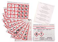 Merck Etiketten-Set gem. GHS zum Selbstbeschriften 20 Haftetiketten, 1 Set, Haftetiketten 80 x 110 mm