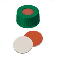 Product Image of Kurzgewindekappe, ND9 PP, grün, 1,0 mm, RedRubber/PTFE beige, geprüfte IH-Qualität, 1000/PAK