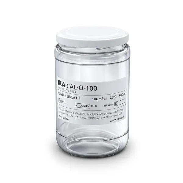 IKA Standard silicon oil, 100 mPas, 25°C, 500 ml, CAL-O-100