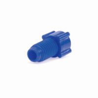 Product Image of Nut, PP, flanged, blue, 1/8'', 1/4-28, 10 pc/PAK