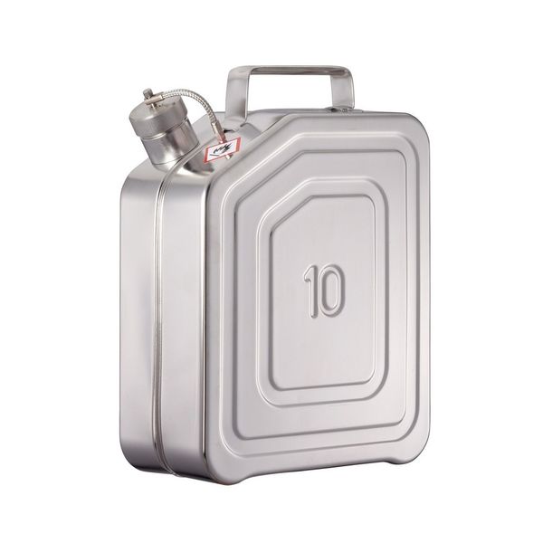Bürkle Safety jerrycan V4A, w/o relief valve, 10 l