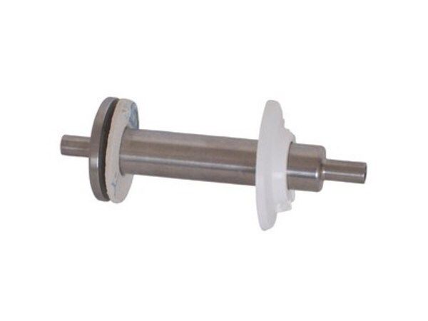 Merck Cabinet wall duct 55 mm with 10 mm tubing connections on both sides, 22 mm diameter, 115 mm length
