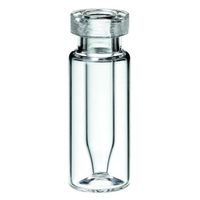 Product Image of ND11 Vial: Rollrandflasche mit integriertem Mikroeinsatz, 32 x 11,6 mm, Klarglas, 1. hydrol. Klasse, 